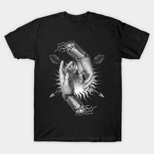 Tattoo hands and arrows T-Shirt